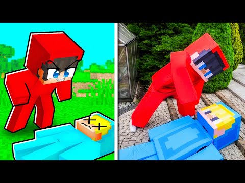 WSZYSTKO CO w Minecraft = ROBIMY w PRAWDZIWYM ŻYCIU!