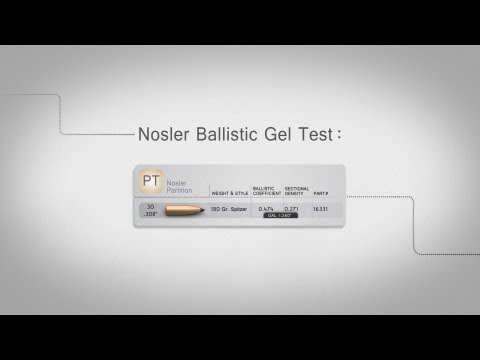 Nosler Partition Bullet Gel Test