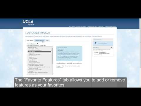 Myucla Tutorial My Features