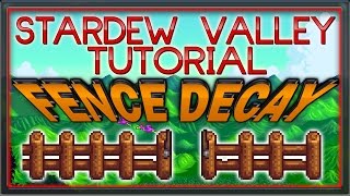 Stardew Valley Tutorial - How to work avoid Fence Decay using GATES!! [Wintercraft]