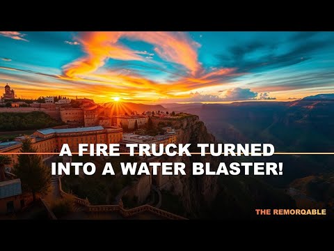 Watch a Fire Truck Turn into a Water Blaster