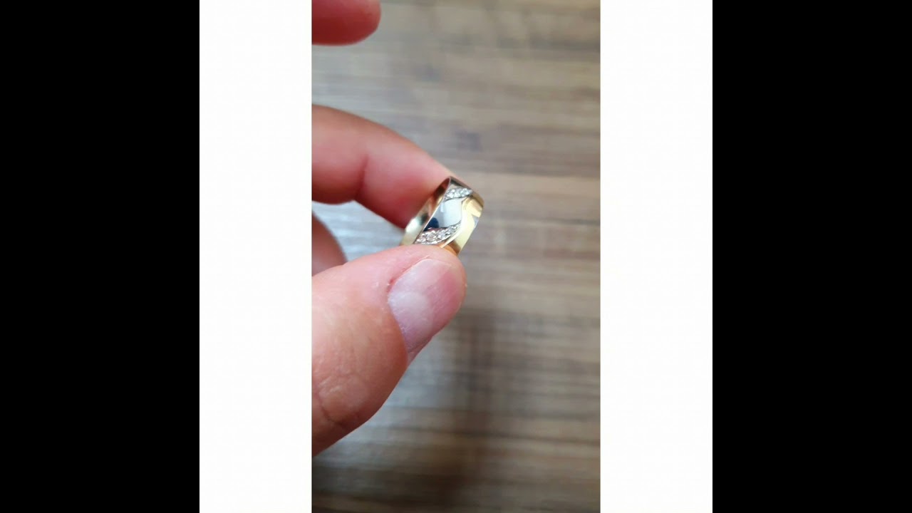 Aliança ouro amarelo e branco com diamantes para casamento noivado namoro somos fabricante atacado