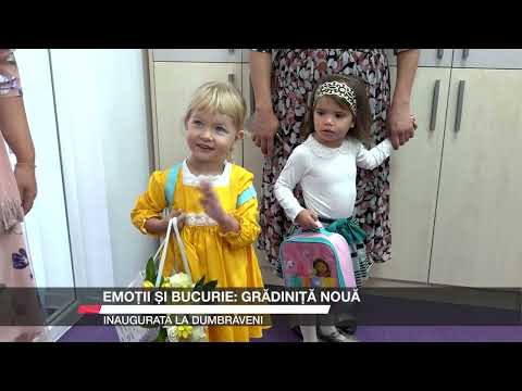Emotions and joy: new kindergarten inaugurated in Dumbrăveni