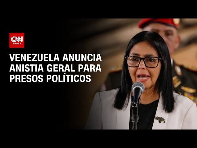 Venezuela anuncia lei de anistia para centenas de presos políticos | AGORA CNN