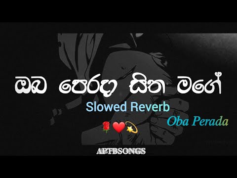 ඔබ  පෙරදා සිත මාගේ  / oba Perada sitha / Slowed and Reverb