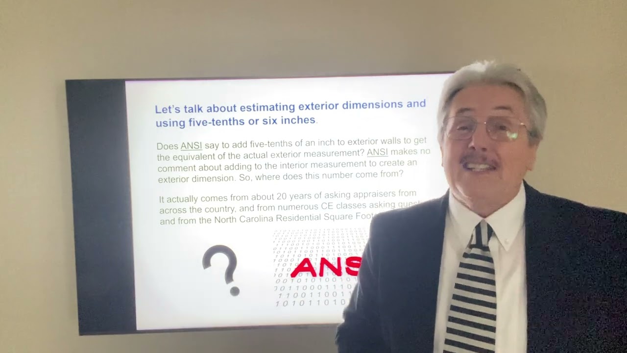 Measuring and Calculating Exterior Dimensions from Interior Measurements using ANSI 2021.