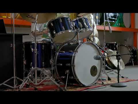 1970s Tama Imperialstar Mars 5LX Midnight Blue Drum Set image 26