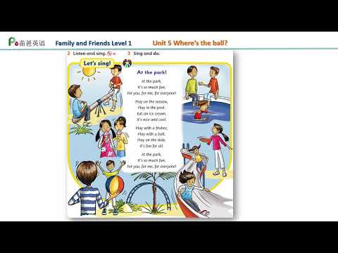 Song in Family and friends Level 1 Unit 5 _ At the park! | Let's sing karaoke!