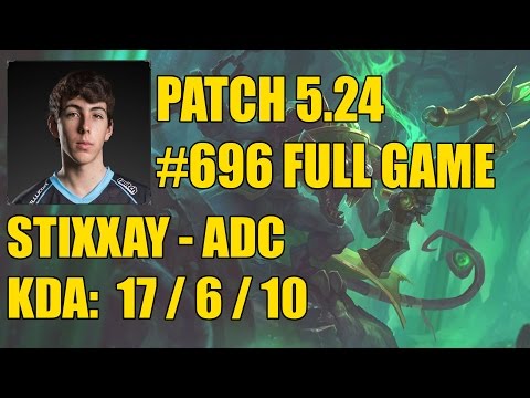 CLG Stixxay - ADC: Twitch vs Miss Fortune - NA Challenger #696 Full Game