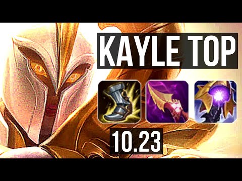 KAYLE vs ORNN (TOP) | Rank 4 Kayle, 6 solo kills | KR Grandmaster | v10.23