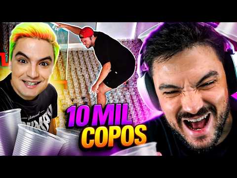 TROLLEI O LUCCAS COM 10 MIL COPOS DE ÁGUA - React Irmãos Neto