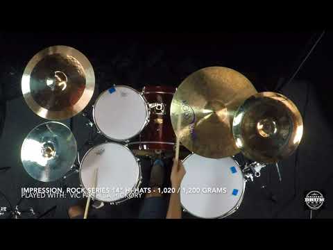 Impression Cymbals, 14" ROCK Series Hi Hats - 1,020g / 1,200g