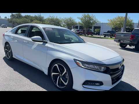2018 Honda Accord Sport 1.5T Sedan Pearl White