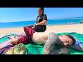 Intense Bone CRACKING Beach Adjustment