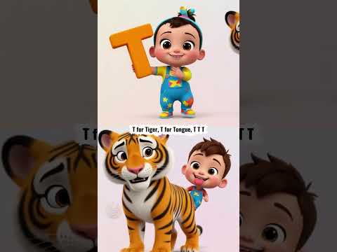 T for Tiger T for tongue #abcd #shorts