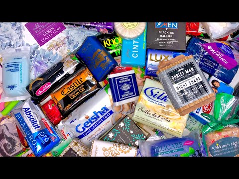 Midnight in Winter 💙🖤💙 ASMR Soap Haul Opening Unboxing Unpacking Unwrapping International Soaps