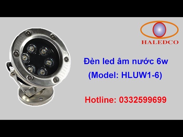 Đèn led âm nước HLUW1-6 RGB
