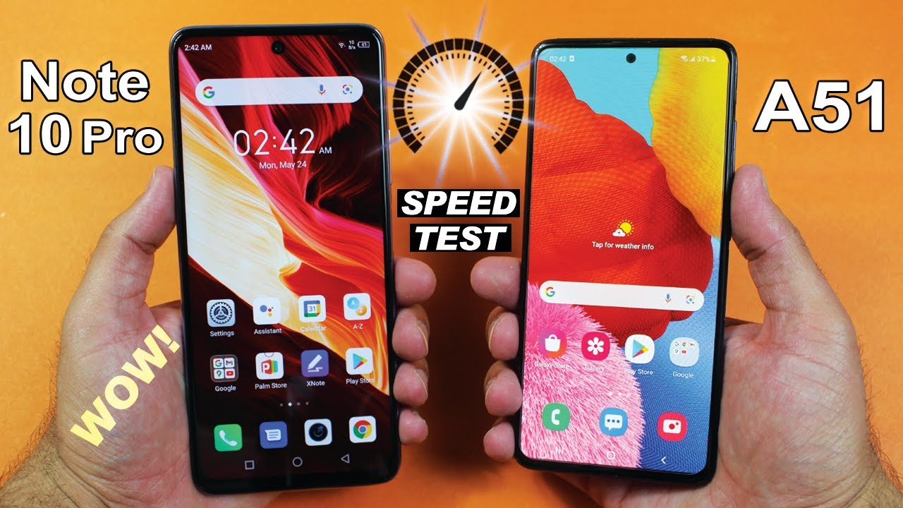 infinix Note 10 Pro vs Samsung Galaxy A51 - Speed Test & Rendering Test😱