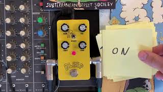 Video thumbnail for The Bleep Fuzz Pedal Demo by Subterranean Street Society