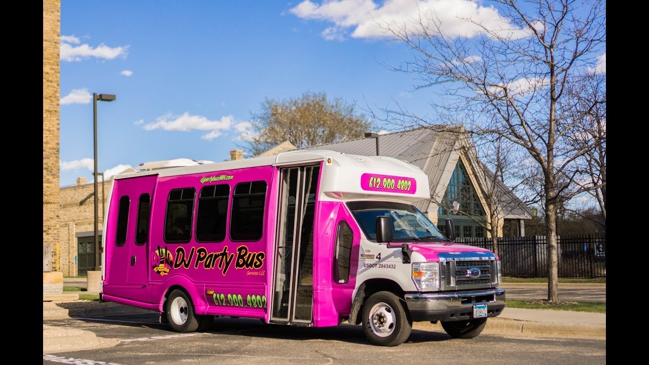 DJ Party Bus Services LLC - Introducing Mini Pink Jewel Bus
