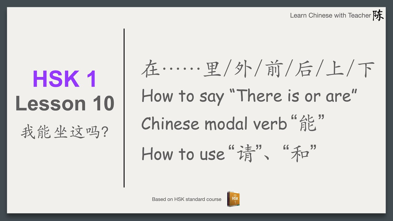 HSK1 Lesson 10: 在zài....里/外/前/后/上/下 | 有 yǒu | 能 néng | 请qǐng | 和hé | Beginner levels