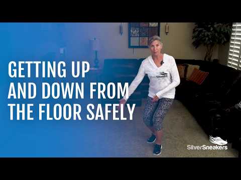 Part of a video titled SilverSneakers: Getting Up and Down From the Floor Safely - YouTube