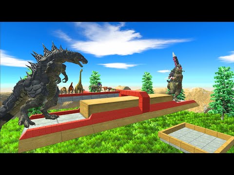 Test of Strength Herbivore Dinosaurs vs Carnivore Dinosaurs - Animal Revolt Battle Simulator