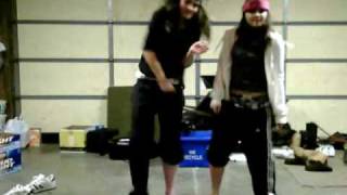 jess and cass dancing to gimme that
