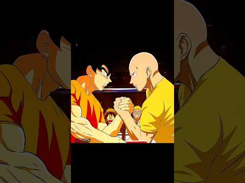 Saitama vs Goku arm wrestling|| one punch man x dragon ball #onepunchman #saitama #dragoball #goku