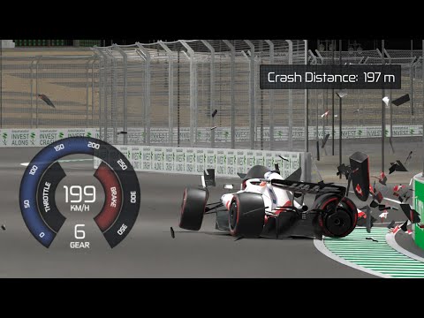 Mick Schumacher 3D Crash Animation - F1 Saudi Arabian Grand Prix 2022