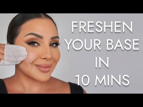 HOW TO RE-APPLY YOUR FOUNDATION BASE IN 10 MINUTES | NINA UBHI