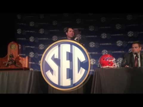 Will Muschamp at SEC Media Days