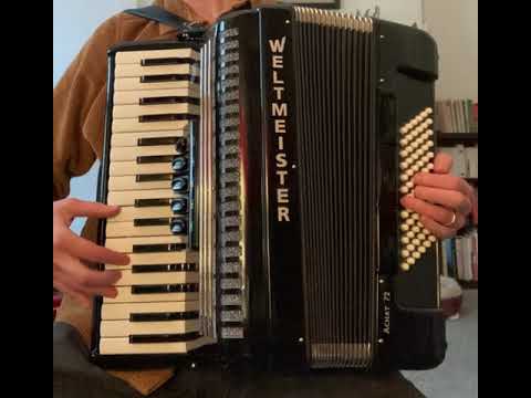 Black Weltmeister Achat Piano Accordion LMM 34 72