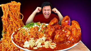 Download lagu GILAA 🥵🔥 MUKBANG MIE JEBEW PEDAS LEVEL 5 BAKSO URAT JUMBO LAVA TERPEDAS mp3