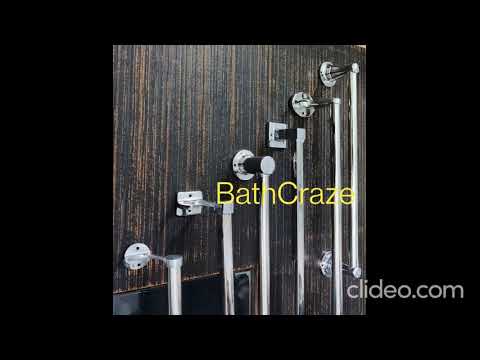 Glossy silver stainles steel classic towel rod, for bathroom