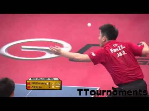 Fan Zhendong Vs Zhou Yu: 1/2 Final: Kuwait Open 2014