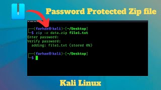 How to Create Password Protected Zip Files on Kali Linux