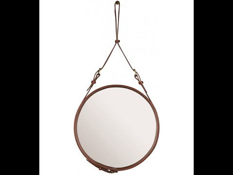 Adnet Circular Mirror (1950) by Jacques Adnet for Gubi