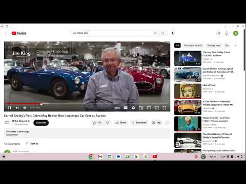 commentary on AC cobra 260 and AC cars the company that the shelby cobra origionated from