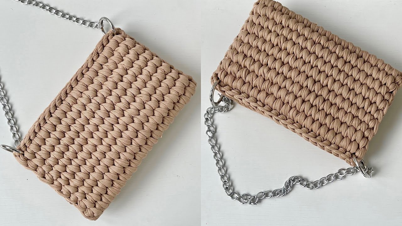 Clutch fácil e econômica de crochê em fio de maha/ Crochet bag/ Clutches/Handbag
