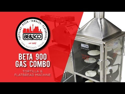 Be&sco beta 900 high performance flour tortilla machine