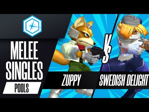 Zuppy (Fox) vs Swedish Delight (Sheik) - Melee Singles Pools Winners Semis - Shine 2023