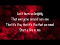 Unspoken - Start a Fire - with lyrics (2014) 