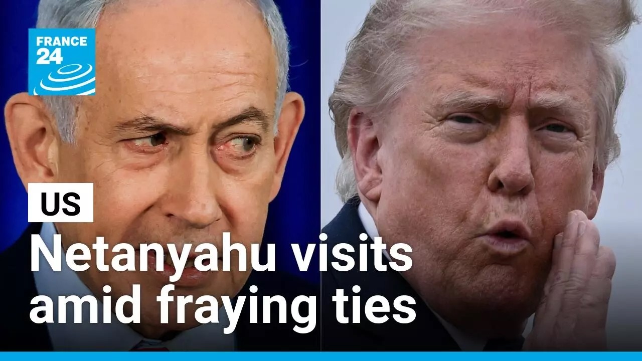 For the first time since Iran war, Trump and Netanyahu meet amid fraying ties • FRANCE 24 English