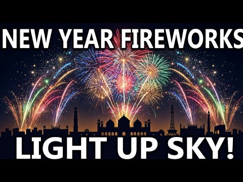 Happy New Year | Beautiful Fireworks Celebration | New Year Night In Lahore | Cook With Noor Special