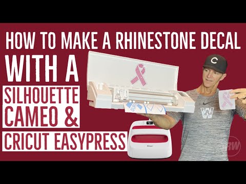 How to Make a Rhinestone Decal with the Silhouette Cameo and Cricut EasyPress