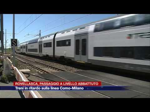 Etg - Rovellasca, passaggio a livello abbattuto. Treni in ritardo fra Como e Milano