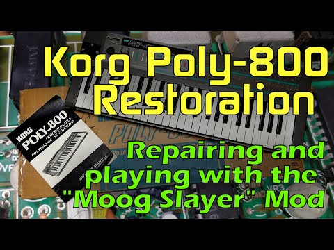 Fixing, Restoring and Modding a Korg Poly-800!