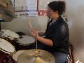 ALPHONSE MOUZON DRUM LESSONS: DRUM STUDENT APRIL KING ON DRUMS