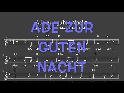 Ade Zur Guten Nacht - Misc Traditional